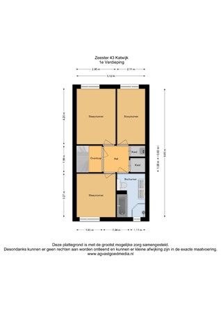 Floorplan - Zeester 43, 2221 KX Katwijk